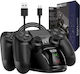 Orzly Dual charging Dock Βάση για 2 χειριστήρια PS4 Μαύρη 2PS4DOCDUAL