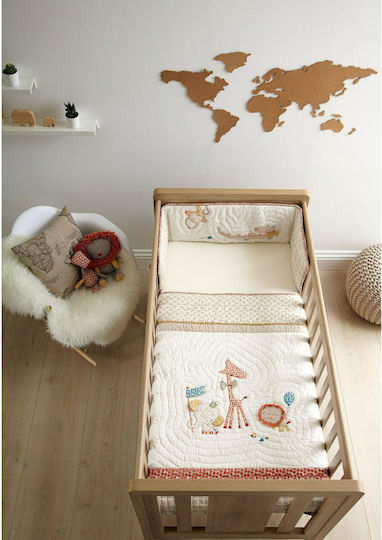 Mamas & Papas Zam Bee Zee Bettumrandungen Klassisch Innerhalb Beige 32x142cm Mamas & Papas Zam Bee Zee Bettumrandungen Klassisch Innerhalb Beige 32x142cm