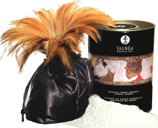 Shunga Sweet Snow Body Powder with Scent Raspberry Feeling 228gr