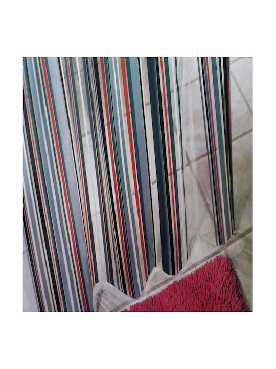 Line Shower Curtain 180x200cm Multicolour