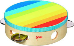 Goki Wooden Percussion Instrument Tambourine For Ages 3+ Goki Wooden Percussion Instrument Tambourine For Ages 3+