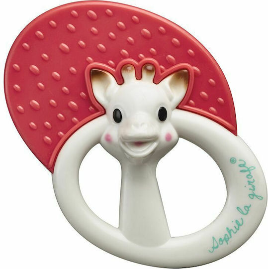 Sophie La Girafe Teething Rattle made of Rubber for 3 m+ Red