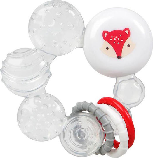 Kiokids Fox Teether Ring for Teething with Water made of Silicone for 3 months+