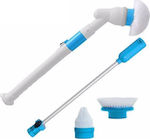 Cenocco Spin Scrubber Plastic Rotating Cleaning Brush with Handle White