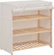 Shoe Organizer with 3 Shelves White 79x40x80cm