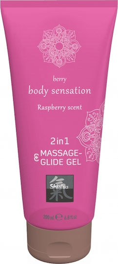 HOT Shiatsu Body Sensation Gel-Schmiermittel Erdbeere 200ml