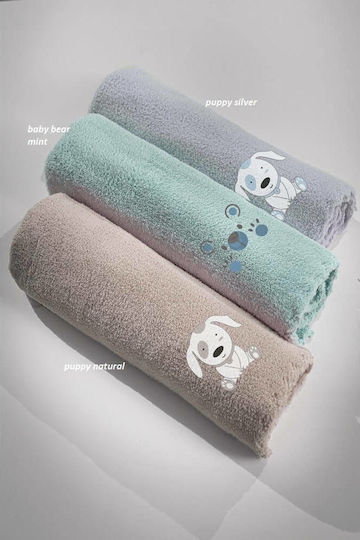 Guy Laroche Blanket Cot Puppy Fleece Beige 100x140cm