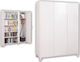 Dreiblättriger Außenschrank LTS 25 Aluminium mit Trennwand & 5 Regale 125x53x185cm