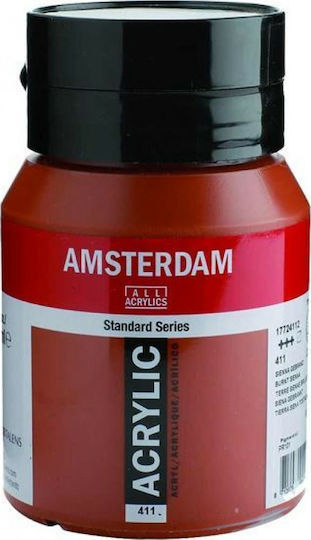 Royal Talens Amsterdam All Acrylics Standard Ακρυλικό Χρώμα Ζωγραφικής Burnt Sienna 411 500ml