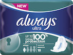 Always Ultra Normal Plus Pantyliners with Wings for Normal Flow 4 Drop Size 1 10pcs