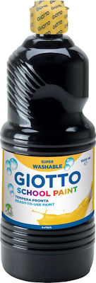 Giotto School Paint Τέμπερα Ζωγραφικής Μαύρη σε Μπουκάλι 1000ml