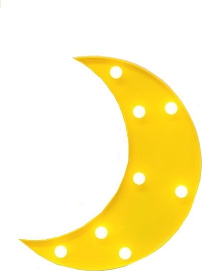 Kiokids Kinder Wandleuchte LED Kunststoff Yellow Moon