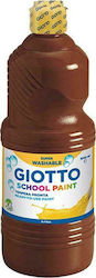 Giotto School Paint Tempera Farben Braun in Flasche 1000ml 1Stück 000535528