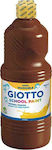 Giotto School Paint Τέμπερα Ζωγραφικής Καφέ σε Μπουκάλι 1000ml