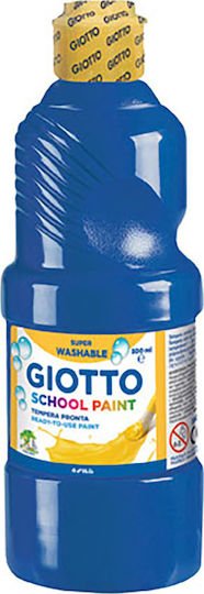 Giotto School Paint Tempera Paints Ultra Marine in Bottle 500ml 1pcs