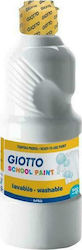 Giotto School Paint Tempera Colour Paint Bottle 500ml White