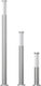 vidaXL Outdoor Floor Lamp Small Post 60W IP44 for E27 Socket Silver