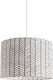 Veis Hesperis Scandinavian Single Bulb Kids Lighting Pendant of Fabric 60W with Drive Size E27 Black 35x24cm