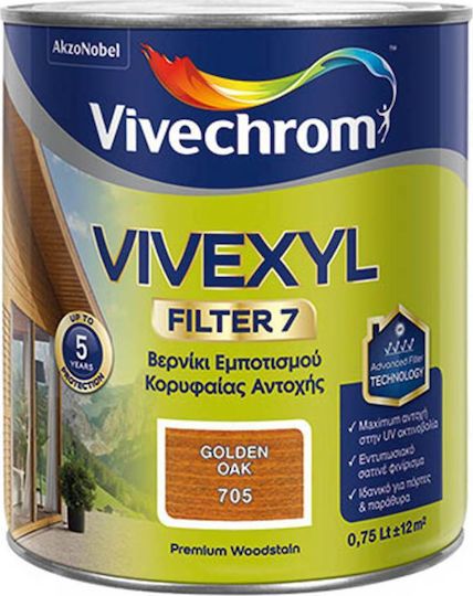 Vivechrom Vivexyl Filter 7 Βερνίκι Εμποτισμού Διαλύτου Όρεγκον Σατινέ 750ml