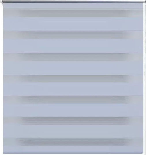 vidaXL Roller Blinds Zebra Double White W100xH175cm 240210