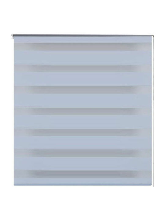 vidaXL Roller Blinds Zebra Double White W120xH1...