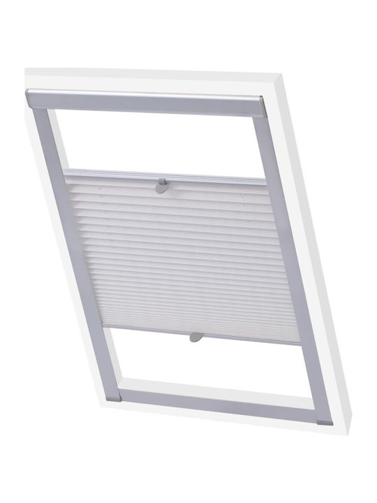 vidaXL Roller Blind UK08 Partial Blackout White 133535