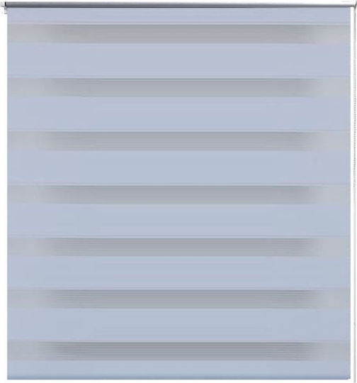 vidaXL Ρόλερ Σκίασης Zebra Διπλό Λευκό Π80xΥ150εκ. 240198
