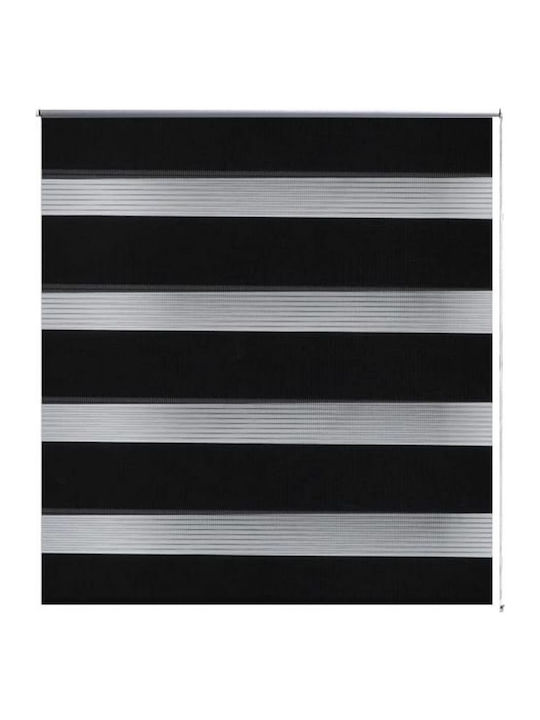 vidaXL Roller Blinds Zebra Double Black W40xH10...