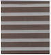 vidaXL Roller Blind Zebra Double Brown Type "P"80xH175cm 240205