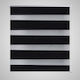 vidaXL Roller Blinds Zebra Partial Blackout Black W100xH175cm 240212
