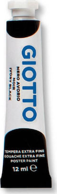 Giotto Tempera Tempera Colour Paint Tube 21ml Black