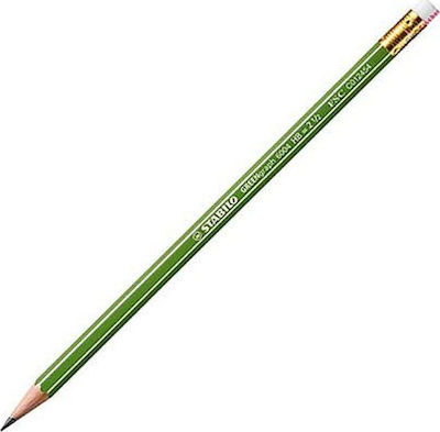 Stabilo Greengraph 6004 Pencil HB with Eraser Green