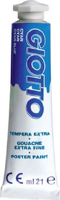 Giotto Tempera Tempera de Pictură Cyan Nr. 15 în Tubular 21ml 1buc 035501500