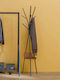 Atmosphera Metallic Coat Rack Black 44x42x180cm