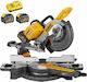 DEWALT Akku-Kapp- und Gehrungssäge 54V Schiebes...