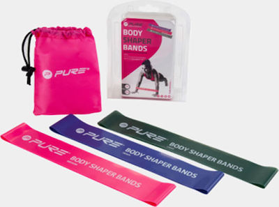 Pure2Improve Body Shaper Loop Resistance Bands Set 3pcs Multicolour