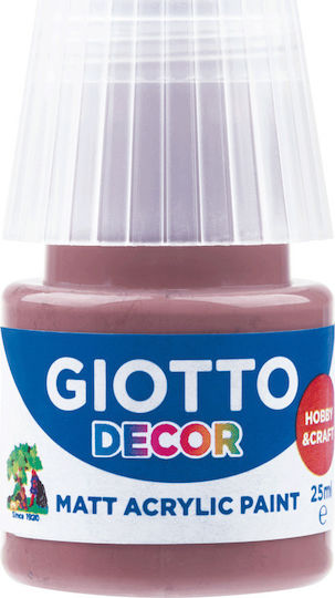 Giotto Decor Matt Ακρυλικό Χρώμα Ζωγραφικής Καφέ 25ml