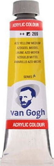 Royal Talens Van Gogh Acrylic Acrylic Paint Set Azo Yellow Medium 269 40ml 1pcs