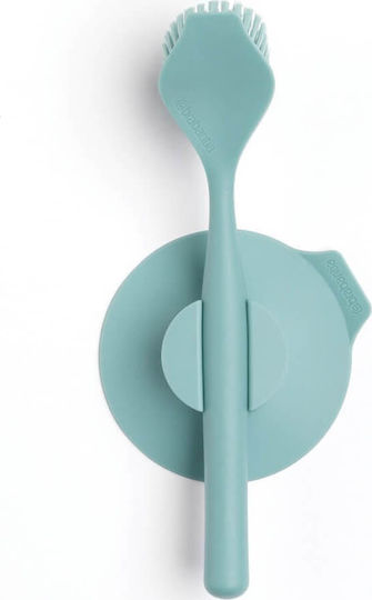 Brabantia Πιάτων & Βάση Με Βεντούζα 117502 Βούρτσα Καθαρισμού με Λαβή Γαλάζιο Πράσινη