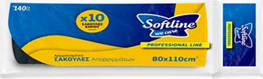 Softline Fresher Trash Bags for the Garden Capacity 140lt 80x110cm 10pcs Black