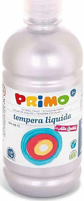 Primo Metallizzati Tempera Farben Silver 910 in Flasche 500ml 1Stück 201TL500910