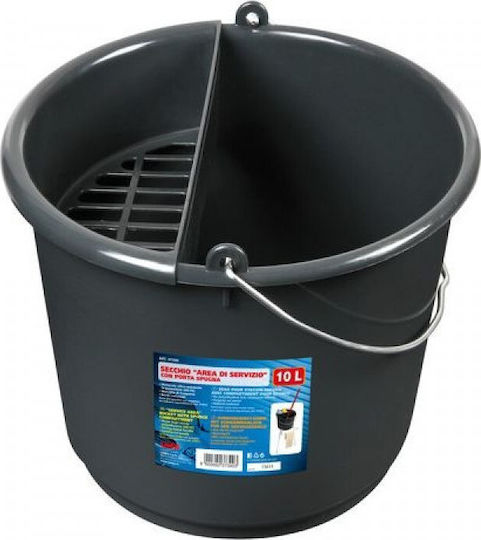 Lampa Mop Bucket Plastic Service Area Capacity 10lt Black