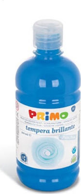 Primo Brillante Τέμπερα Ζωγραφικής Μπλε Cyan 501 σε Μπουκάλι 500ml