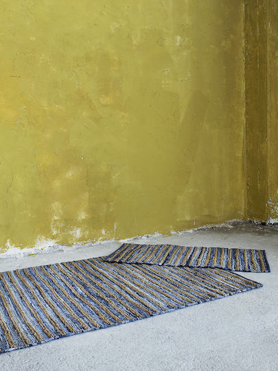 Nima Tamsin Χαλί Ορθογώνιο Βαμβακερό Μπλε 60x130cm