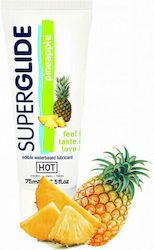 HOT Superglide Edible Water Based Lubricant Gel-Schmiermittel Ananas 75ml