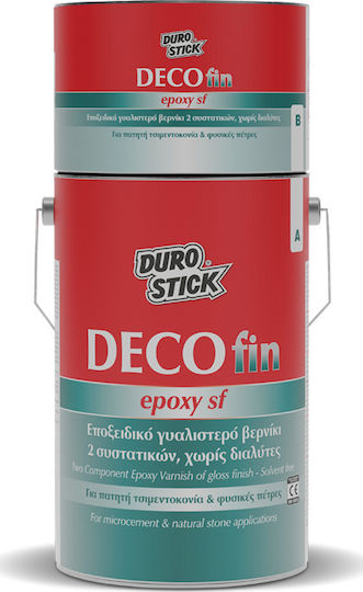 Durostick 2 Decofin Epoxy Sf Лак за повърхност 2 Компоненти Безцветен Блестящ 5лт