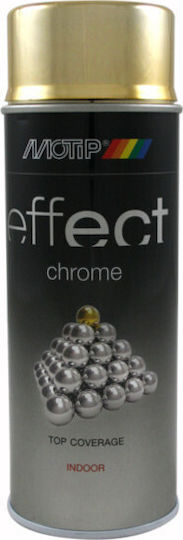 Motip Dupli Σπρέι Βαφής Deco Effect Chrome Lacquer με Νικέλ Εφέ Gold 400ml