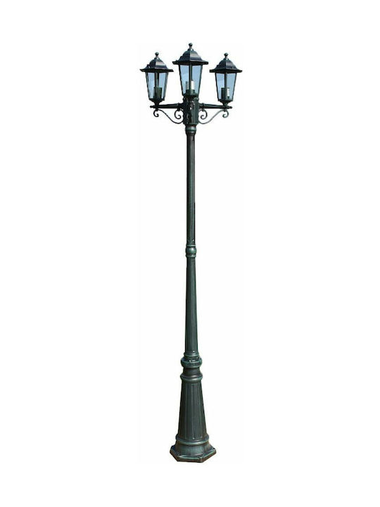 vidaXL Preston Outdoor Floor Lamp Beitrag for E27 Bulb Grün