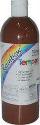 Rainbow Tempera Colour Paint Bottle 500ml Brown