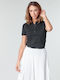Lacoste Women's Polo Shirt Short Sleeve Black
